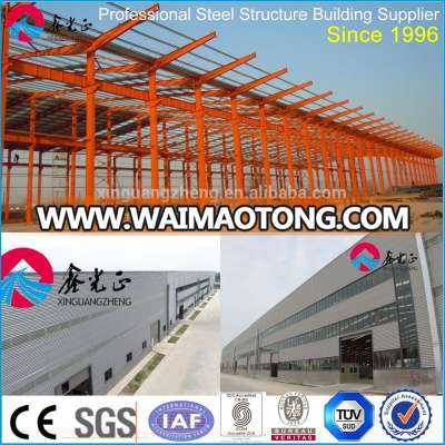 construction design prefabricated steel workshop with crane